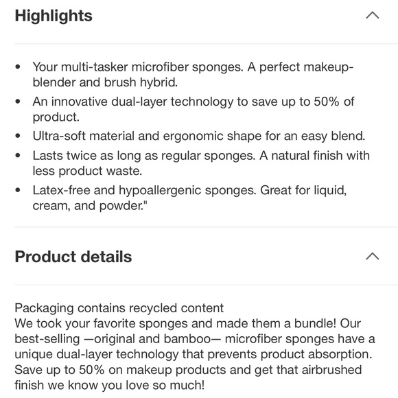 Dual-Color Makeup Sponge Set - Picture 2 of 4